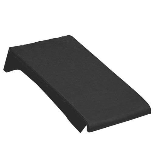 Erlus Linea sinterschwarz matt Pultdach-Ortgang 2