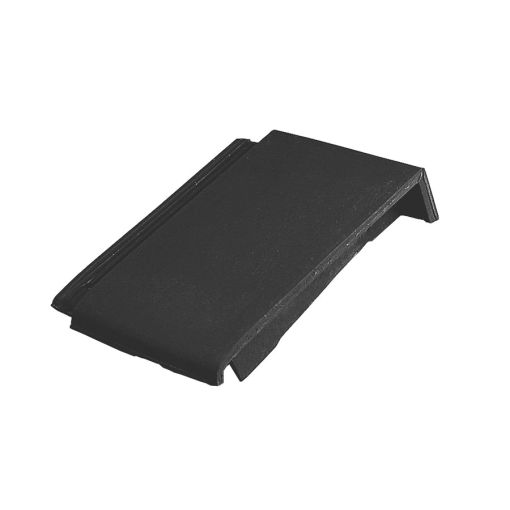 Erlus Linea sinterschwarz matt Pultdach-Ortgang 2