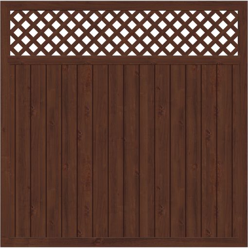 TraumGarten Sichtschutzzaun LONGLIFE RIVA mit 2