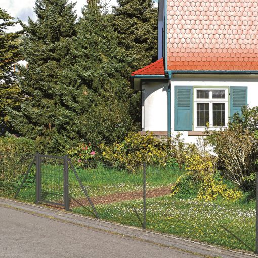 Alberts Maschendrahtzaun Set anthrazit-metallic 2