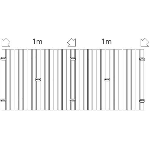 Sichtschutzmatte PVC Befestigungskit Anthrazit 2