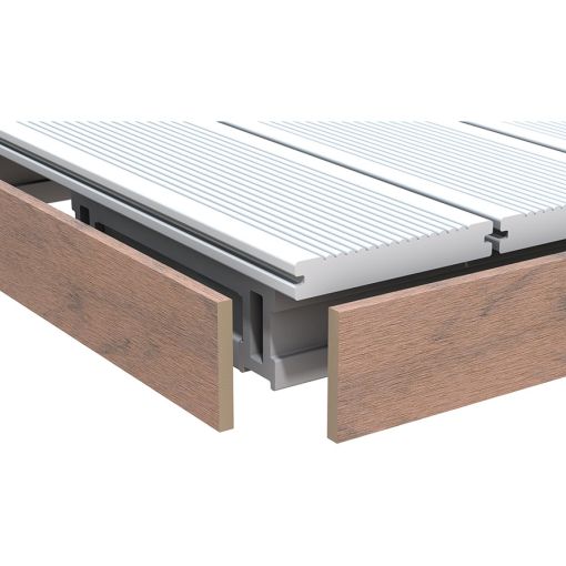TraumGarten WPC Terrassendiele Abschlussleiste DREAMDECK 2