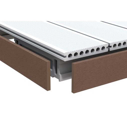 TraumGarten DreamDeck WPC Abschlussleiste braun 2