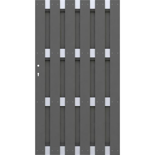 TraumGarten Sichtschutzzaun JUMBO WPC Alu-Design 2