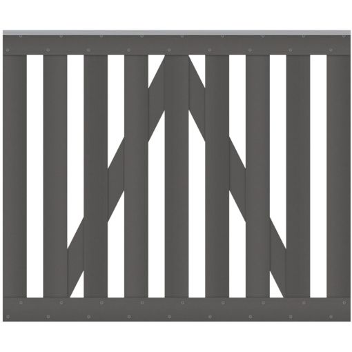 TraumGarten Gartentor RAJA WPC anthrazit 2