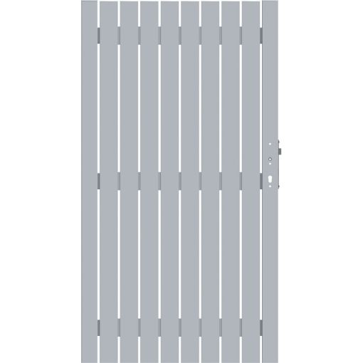 TraumGarten Alu-Tor Sichtschutzzaun SQUADRA Silber 2