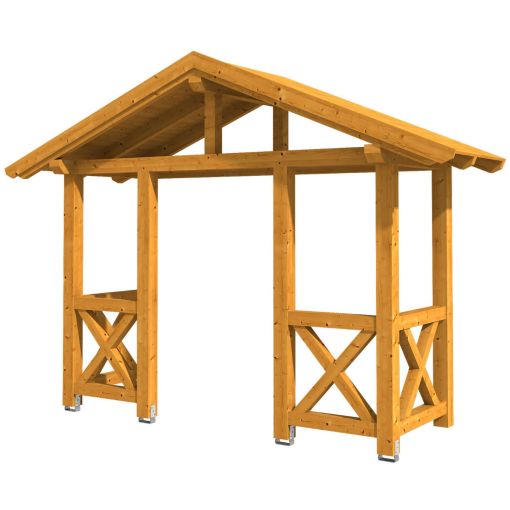 Skan Holz Vordach Stralsund Dach 2