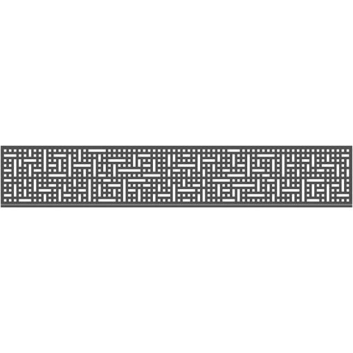 TraumGarten Sichtschutzzaun SYSTEM Dekorprofil QUATTRO 2