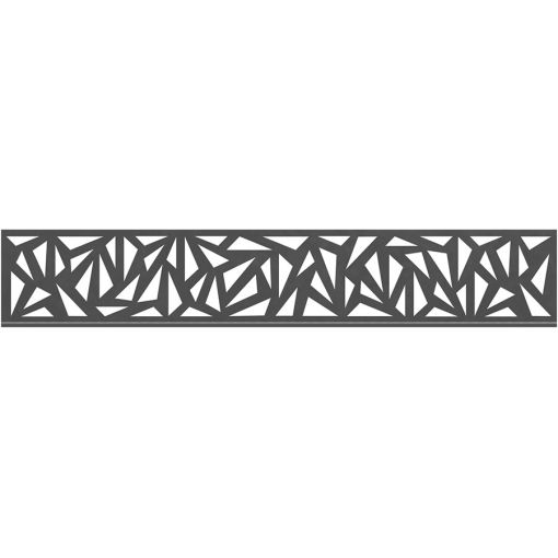 TraumGarten Sichtschutzzaun SYSTEM Dekorprofil TRIGON 2