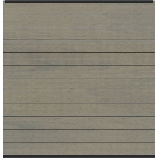 TraumGarten WPC-Sichtschutzzaun Rundum-Sorglos-Paket PLATINUM taupe-grau 2