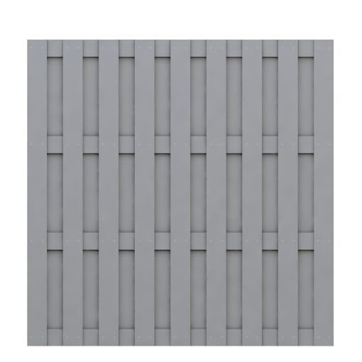 TraumGarten Sichtschutzzaun JUMBO WPC Grau 2