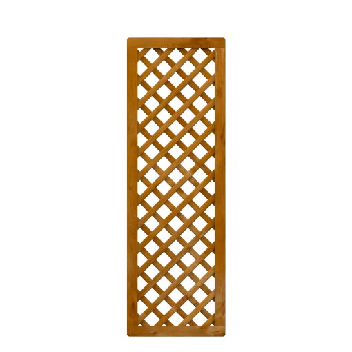 TraumGarten Sichtschutzzaun Rankgitter diagonal Holz 2