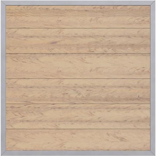 TraumGarten Sichtschutzzaun DESIGN WPC ALU 2