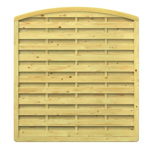 TraumGarten Sichtschutzzaun Holz XL Rundbogen 2