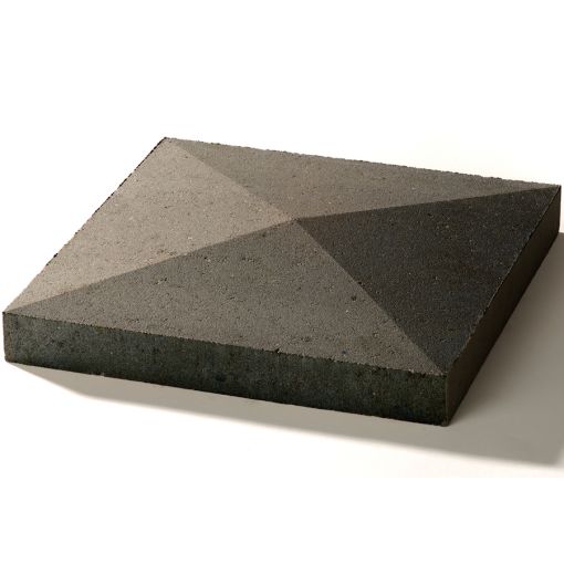 WESERWABEN Pfeilerabdeckung Spitzdach Anthrazit 2