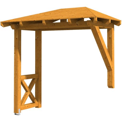 Skan Holz Vordach Wismar Dach 2