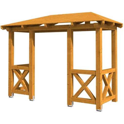 Skan Holz Vordach Wismar Dach 2