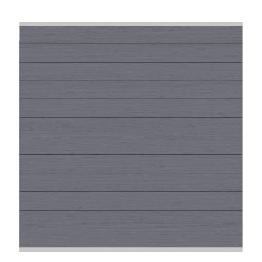 TraumGarten WPC-Sichtschutzzaun Rundum-Sorglos-Paket CLASSIC Anthrazit/Silber 2