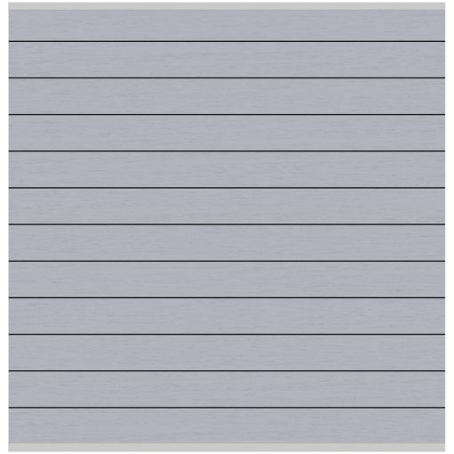TraumGarten WPC-Sichtschutzzaun Rundum-Sorglos-Paket CLASSIC Grau 2