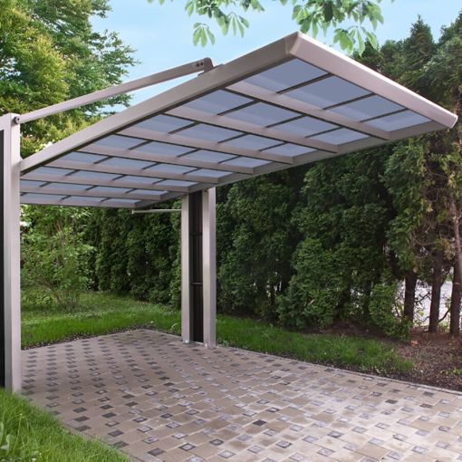 XIMAX Aluminium Carport My-Port-Next Edelstahl 2