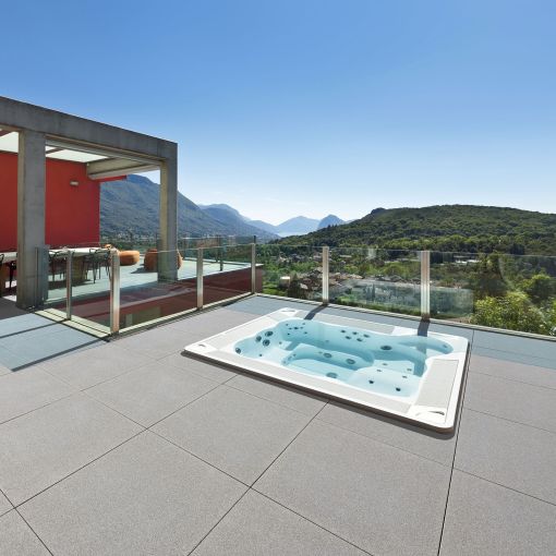 KANN Terrassenplatte Zena Granitgrau 2