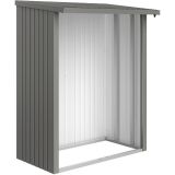 Biohort Rückwand Kaminholzregal Woodstock quarzgrau-metallic
