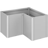 Biohort Pflanzbeet Belvedere L-Form silber-metallic