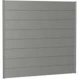 Biohort Sichtschutzzaun Wandpaneel ohne Acrylglas quarzgrau-metallic Sichtschutz Steckzaun Lamellenzaun