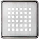 Schlüter-KERDI DRAIN Abdeckrost-Set Edelstahl gebürstet mit Quadrat-Öffnungen