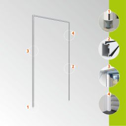 Windhager Insektenschutz Expert Montagerahmen 125x245 6