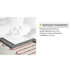 Jollytherm Hybrid-Dünnbett-Fußbodenheizung Vario-Heat Set Elektro 4