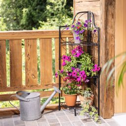 Windhager Pflanzen-Eckregal 3-stufig, 32x32x100 cm 3