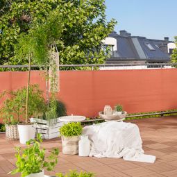 Windhager Balkonblende SYLT terracotta Sichtschutz 3