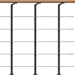 DOLLE Brüstungsgeländer für Mittelholmtreppen Cork, 5