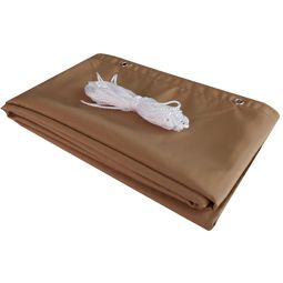 Windhager Balkonblende Malta khaki 90x500 6