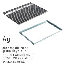 ACO Schuhabstreifermatte mit individuellem Schriftzug 3