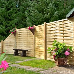 T&J Sichtschutzzaun Lamellenzaun Sichtschutz 5