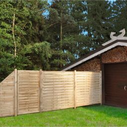 T&J Sichtschutzzaun Lamellenzaun Sichtschutz 3