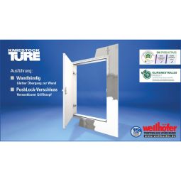 Wellhöfer Kniestocktüre wandbündige Ausführung mit 3