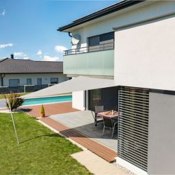 Windhager Sonnensegel CANNES creme Sonnenschutz 5