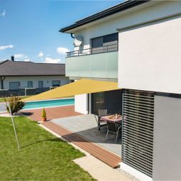 Windhager Sonnensegel CANNES gelb Sonnenschutz 5