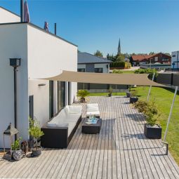 Windhager Sonnensegel CANNES taupe Sonnenschutz 5
