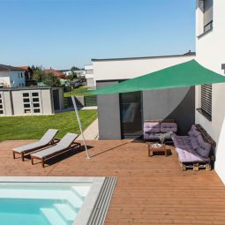 Windhager Sonnensegel CAPRI olive Sonnenschutz 3