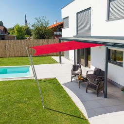 Windhager Segel CANNES Quadrat brick 4