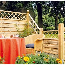 T&J Sichtschutzzaun Maxi-Massiv Anschluss Sichtschutz 4