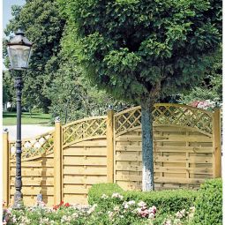 T&J Sichtschutzzaun Maxi Doppelbogen Hochbogen 3