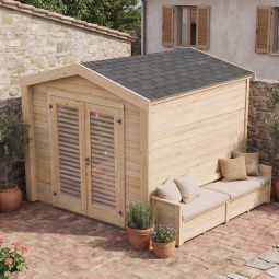 weka Gartenhaus Killarney Naturbelassen mit 4
