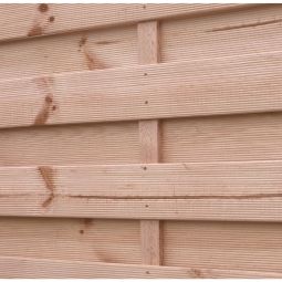 T&J Sichtschutzzaun LÄRK Lamellenzaun Lärche-Optik 3