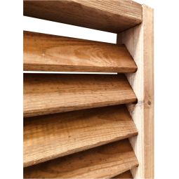 T&J Sichtschutzzaun Lamellenzaun Keruing braun 3