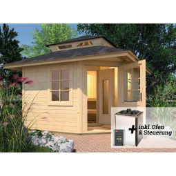weka Saunahaus KURIKKA Sparset natur 3